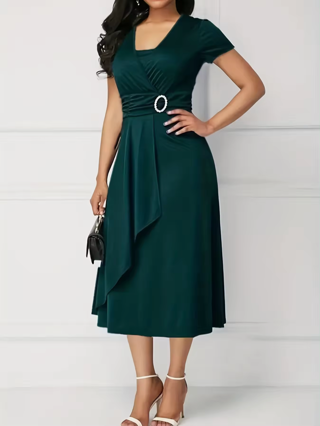 AMARA CURVE MIDI DRESS