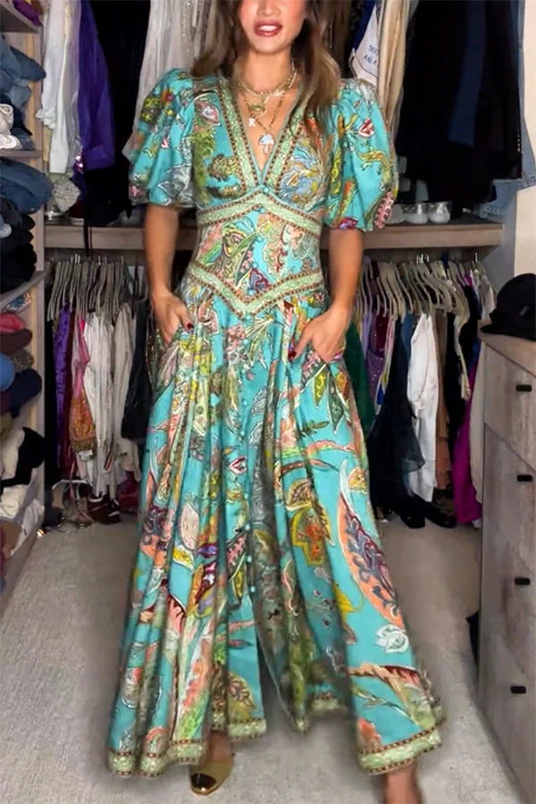 ISLA PRINT MAXI DRESS