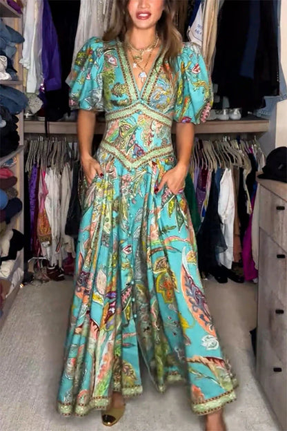 ISLA PRINT MAXI DRESS