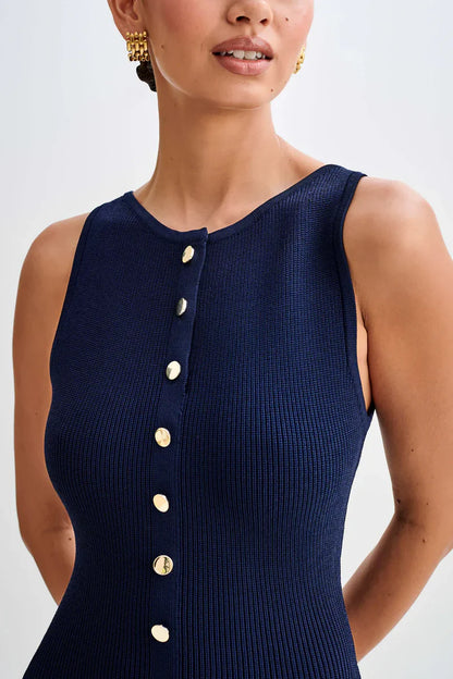 Sophia Knitted Button Dress