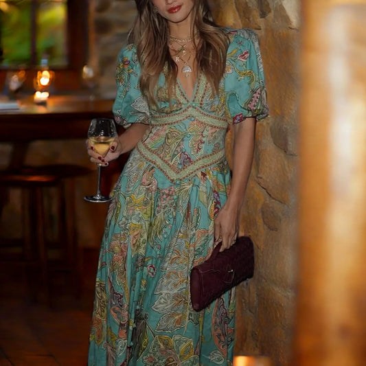 ISLA PRINT MAXI DRESS