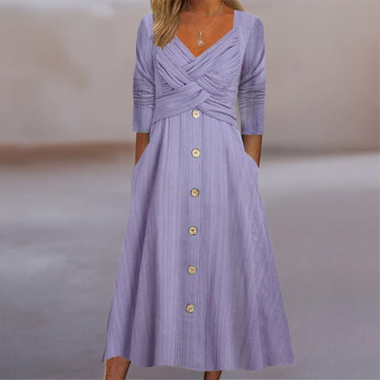 NOVA WRAP MIDI DRESS