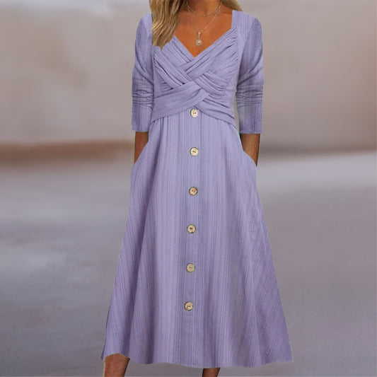 NOVA WRAP MIDI DRESS