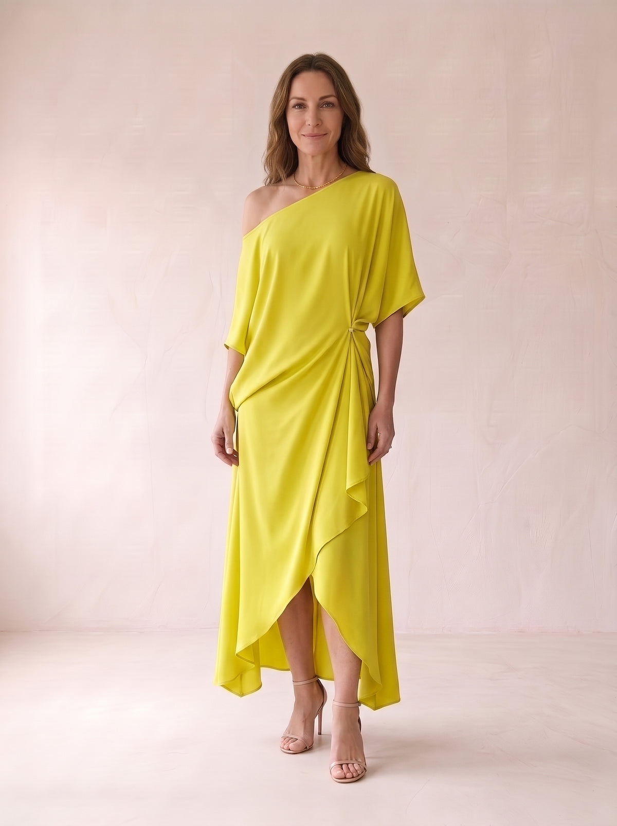 Odette One-Shoulder Midi Dress