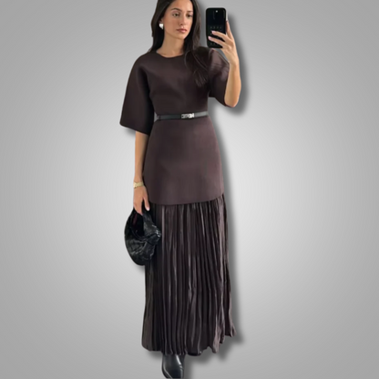 MIRABEL SPLICING MAXI DRESS