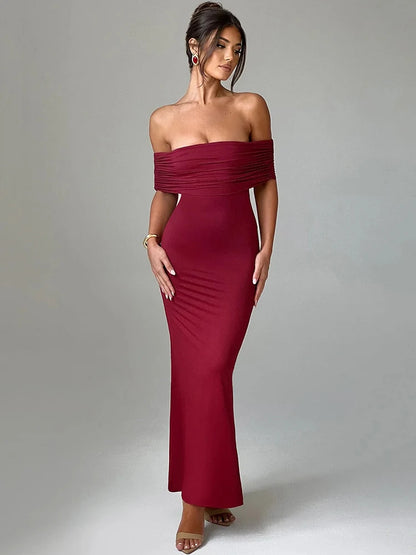 Lena Strapless Backless Maxi Dress