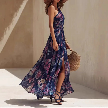 Celeste One-Shoulder Floral Maxi Dress