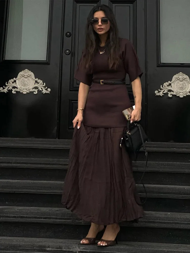 MIRABEL SPLICING MAXI DRESS