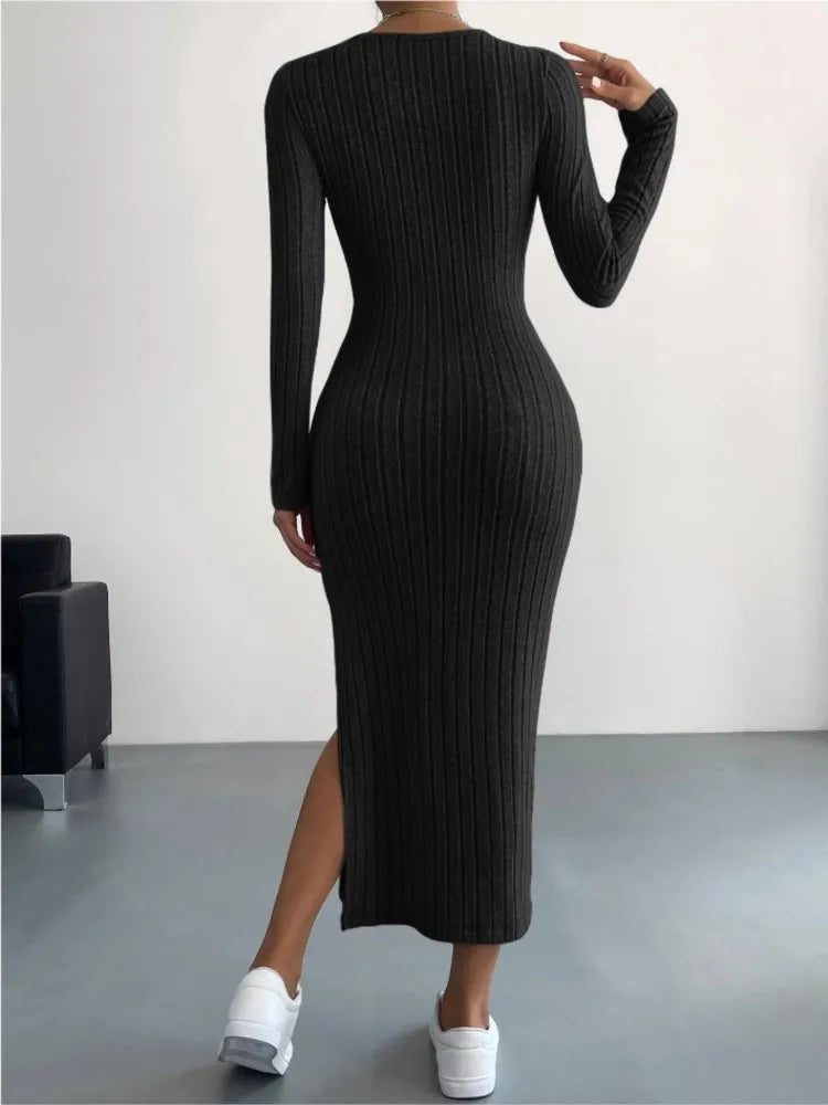 MILA RIB KNIT DRESS