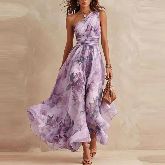 Sienna One-Shoulder Maxi Dress