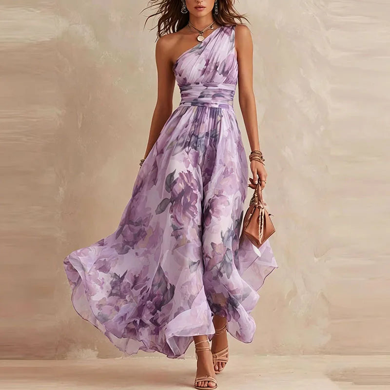 Sienna One-Shoulder Maxi Dress