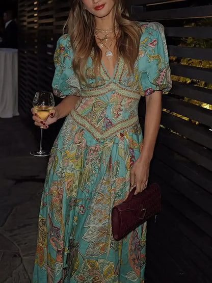 ISLA PRINT MAXI DRESS