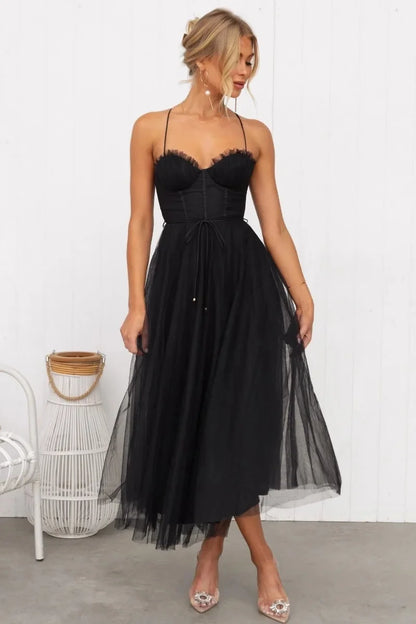 LORA ELEGANT MESH DRESS