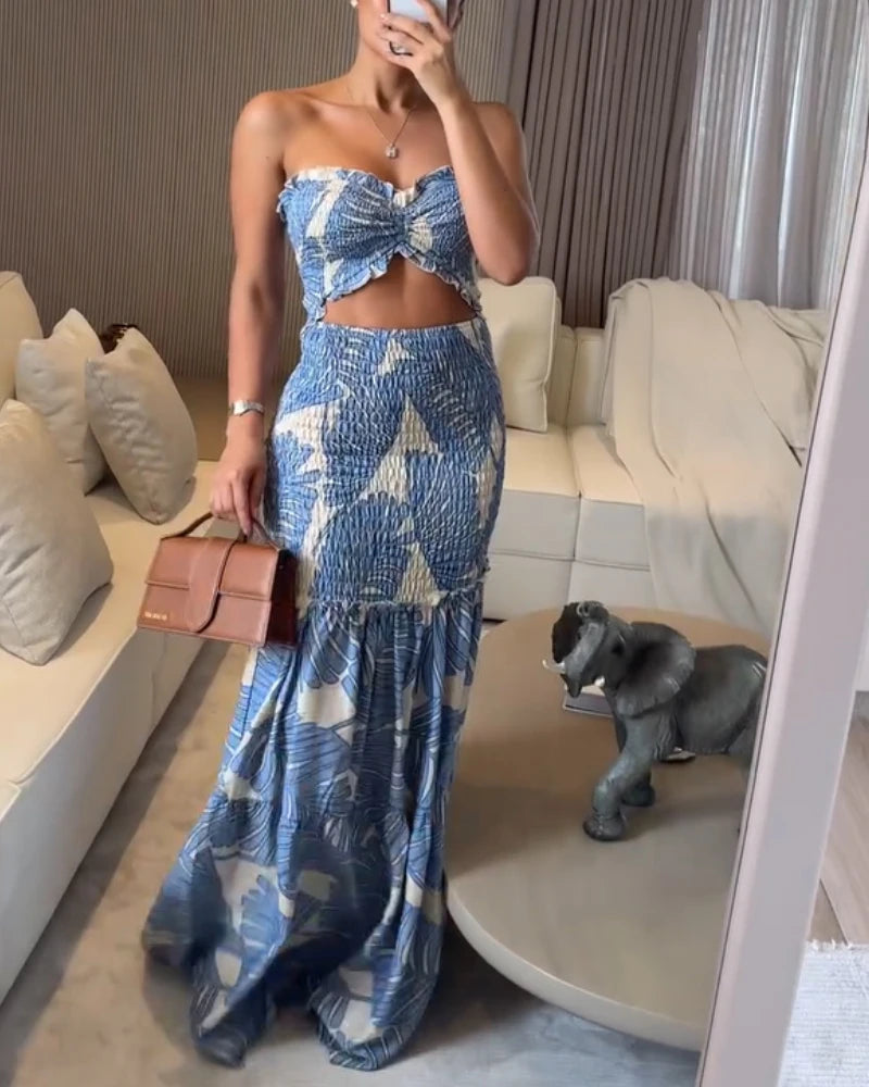 Evie Tropical Two-Piece Set