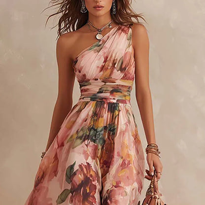 Sienna One-Shoulder Maxi Dress