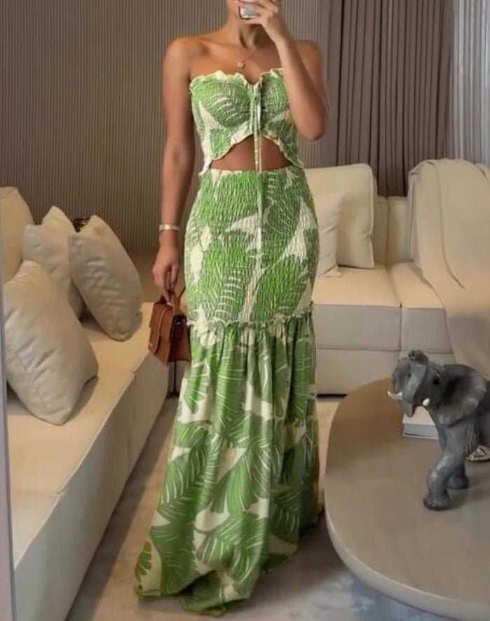 Evie Tropical Two-Piece Set