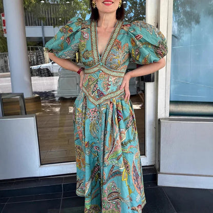 ISLA PRINT MAXI DRESS