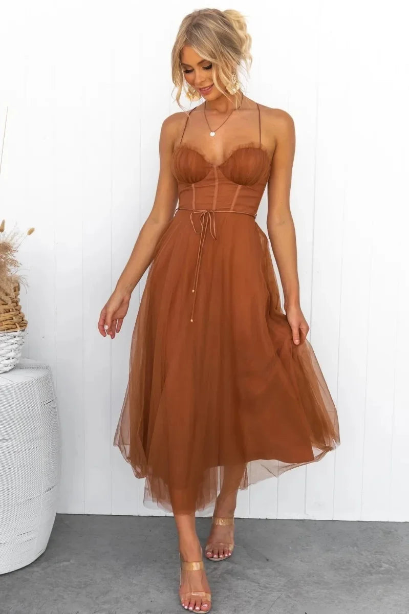 LORA ELEGANT MESH DRESS