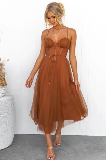 LORA ELEGANT MESH DRESS