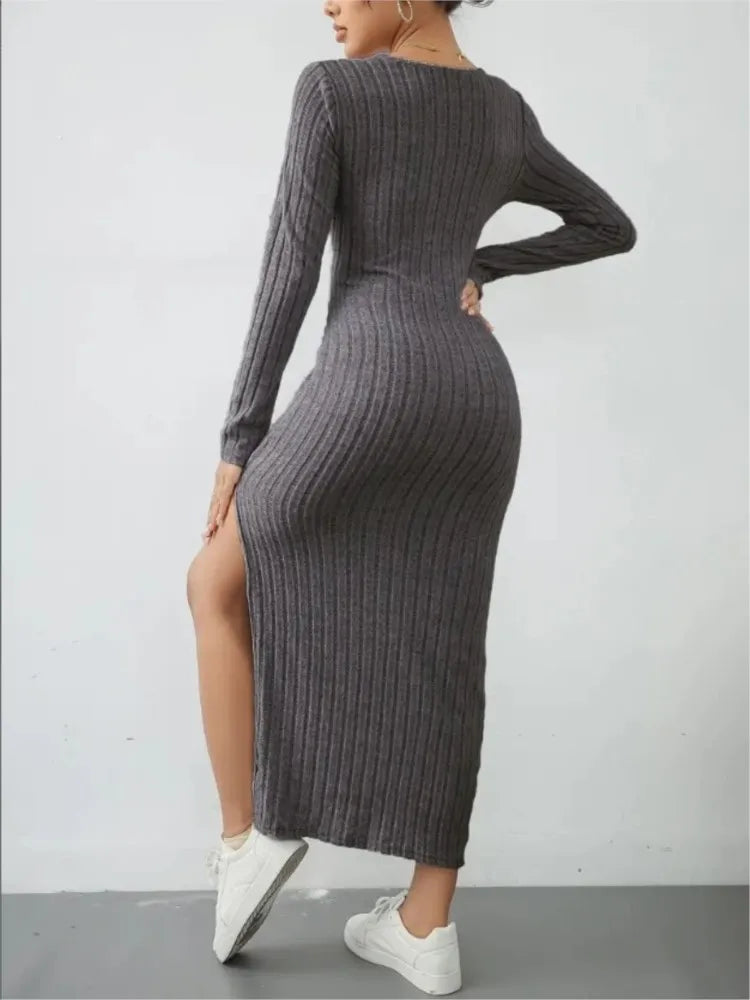 MILA RIB KNIT DRESS