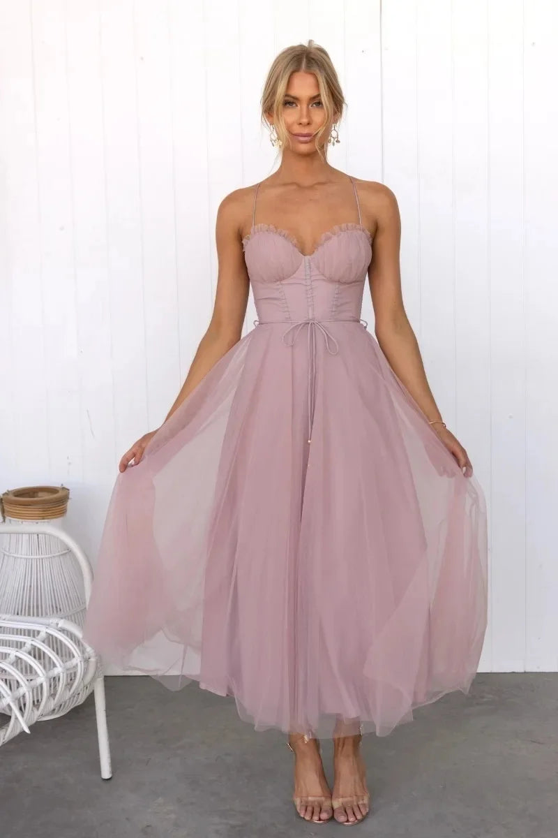 LORA ELEGANT MESH DRESS