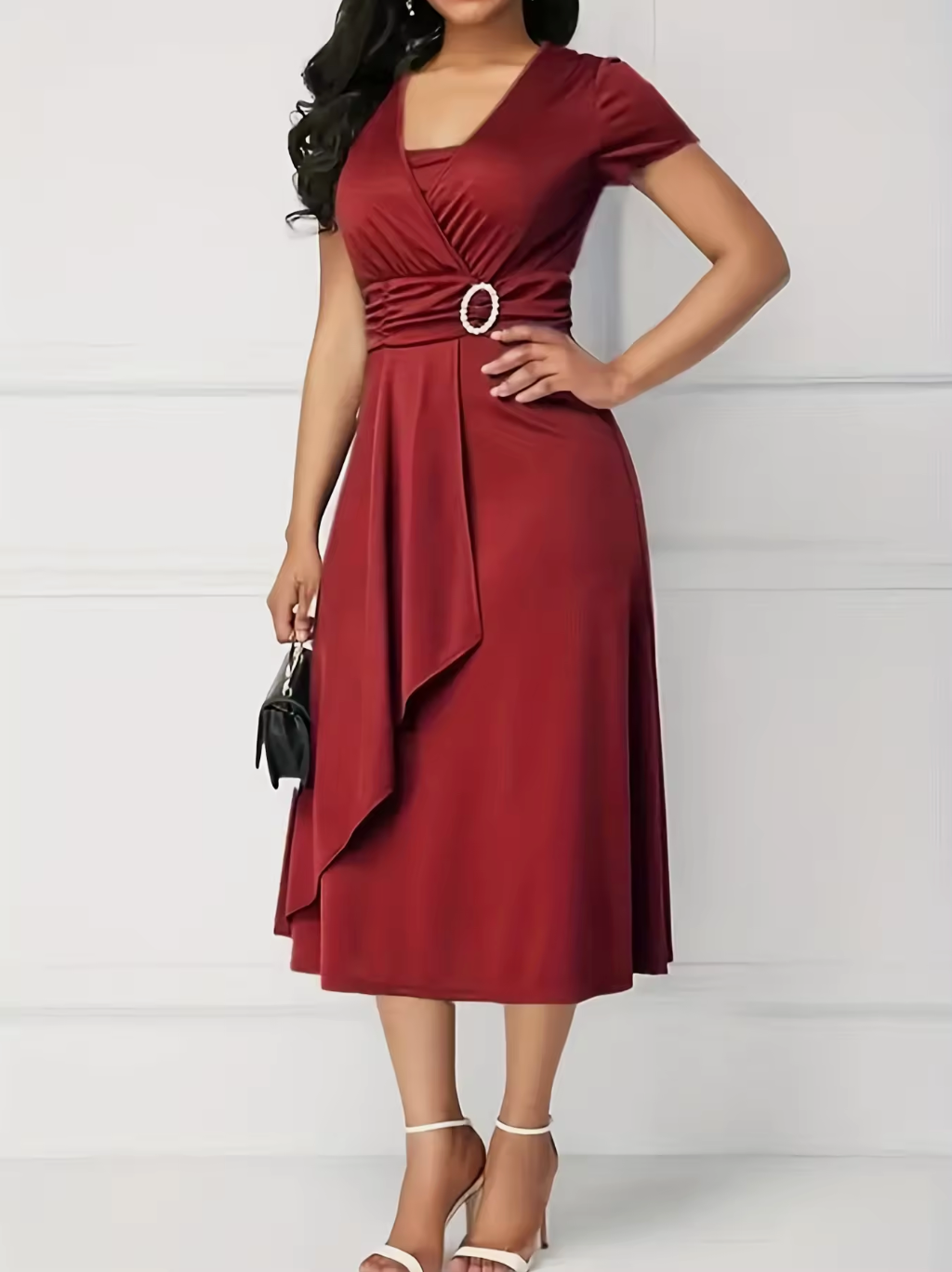 AMARA CURVE MIDI DRESS