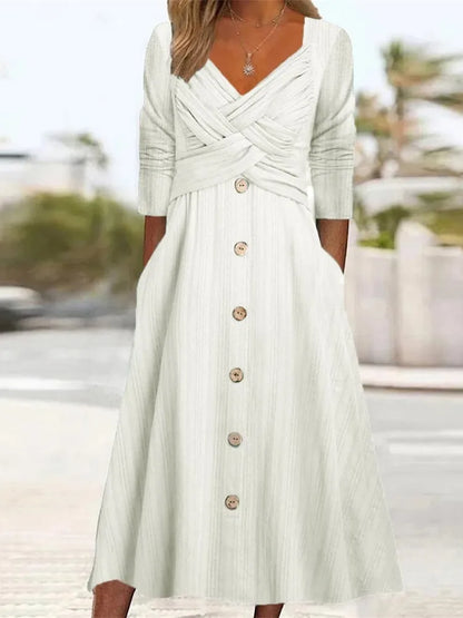 NOVA WRAP MIDI DRESS