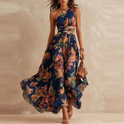 Sienna One-Shoulder Maxi Dress