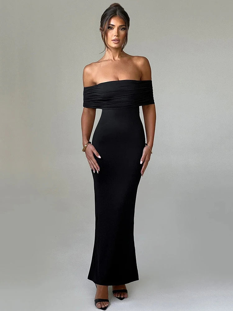 Lena Strapless Backless Maxi Dress