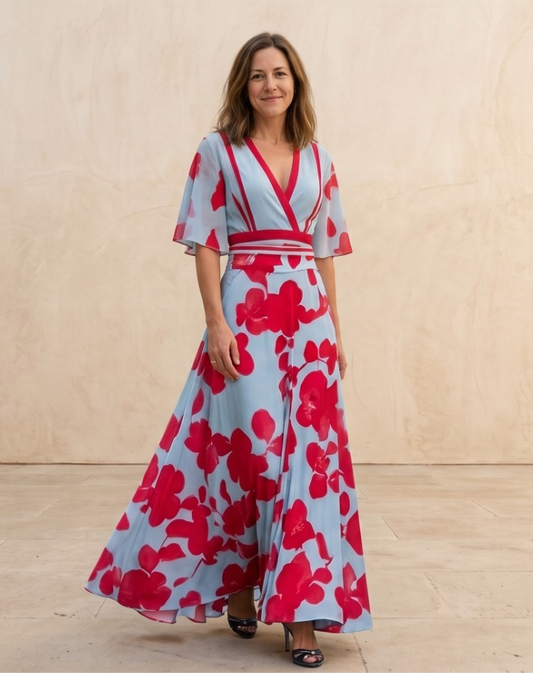 Aurora Printed Dress