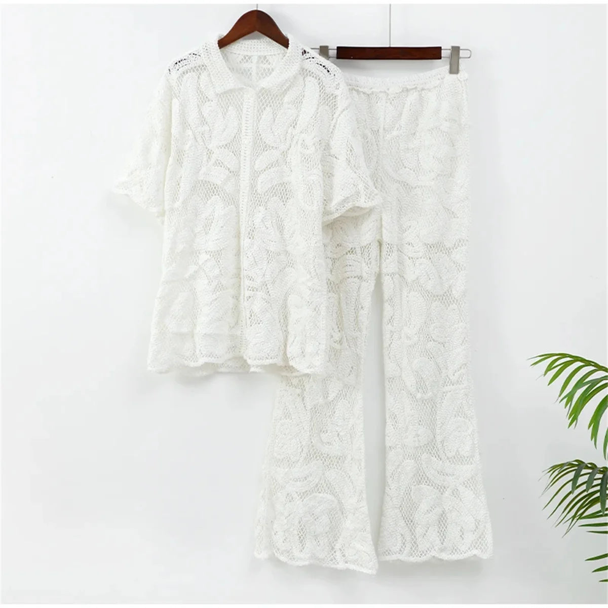 ELEANOR HOLLOW KNIT SET